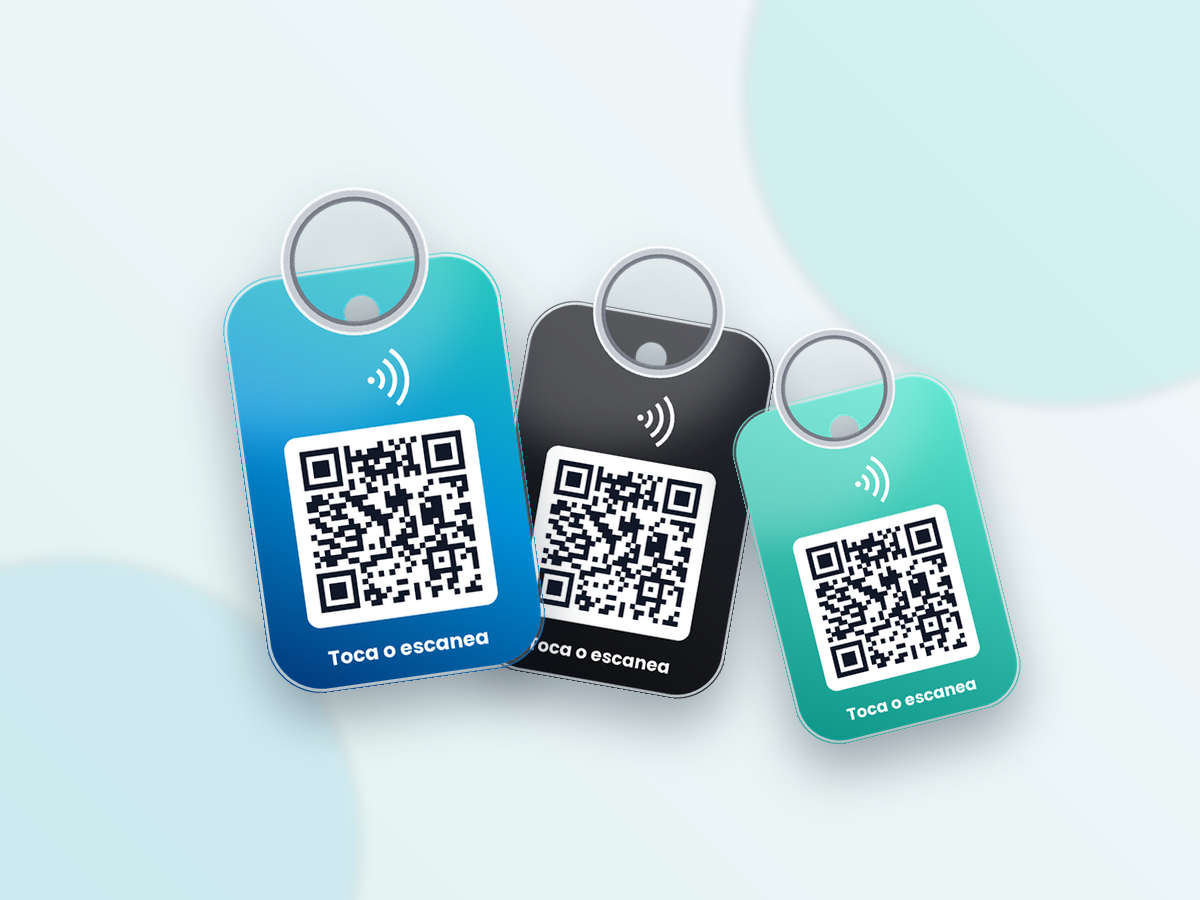 Llavero NFC con QR